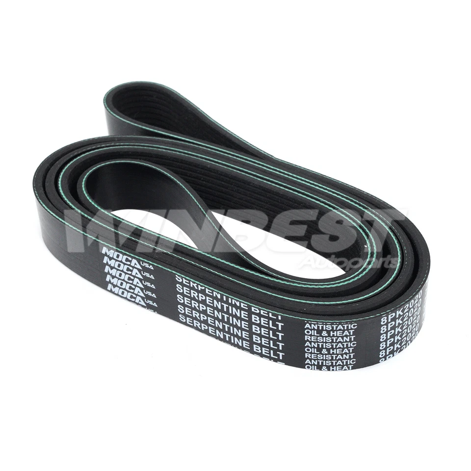 Cinturón serpentino EPDM 8PK2020 para Ford F-150 Heritage F-250 4,6 L 5,4 L 8PK2020 Foto 3 de 4