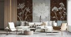 3D Marble Floral Wallpaper Wall Mural Removable Self-adhesive 658