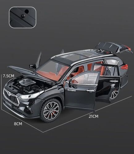 1/24 Toyota Highlander SUV Diecast Vehicle Model Car Toy Collectible Sound&Light - Picture 17 of 42