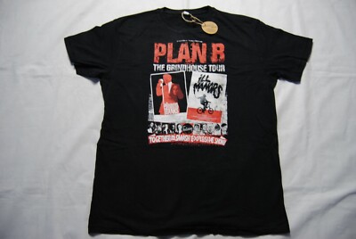 PLAN B Grindhouse Tour Schwarz T-Shirt NEU Official Ill Manors Strickland Banks