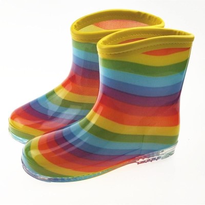 rainbow rubber shoes