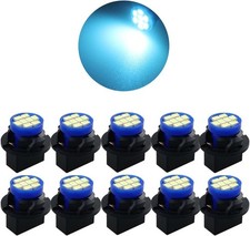T10 194 168 Dash Instrument Ice Blue LED Light Bulbs Bright Panel Gauge Cluster