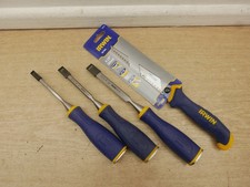 IRWIN MARPLES MS500 6mm 10mm and 13mm wood chisels + 10505705 165mm jabsaw