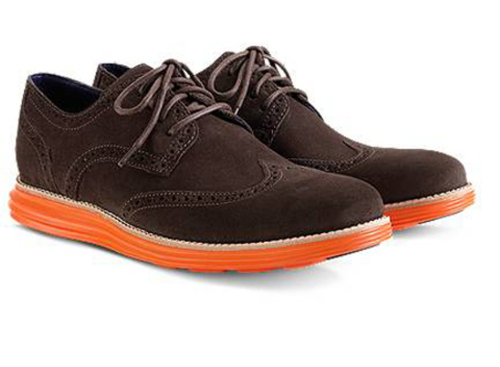 SAOLA Sneakers Cole Haan Lunargrand scamosciate a coda di rondine marrone arancione uomo 15 C11097