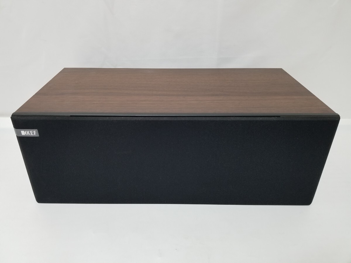 KEF Q Series Q200C Center Channel Speaker SP3723 Walnut Wood Grain