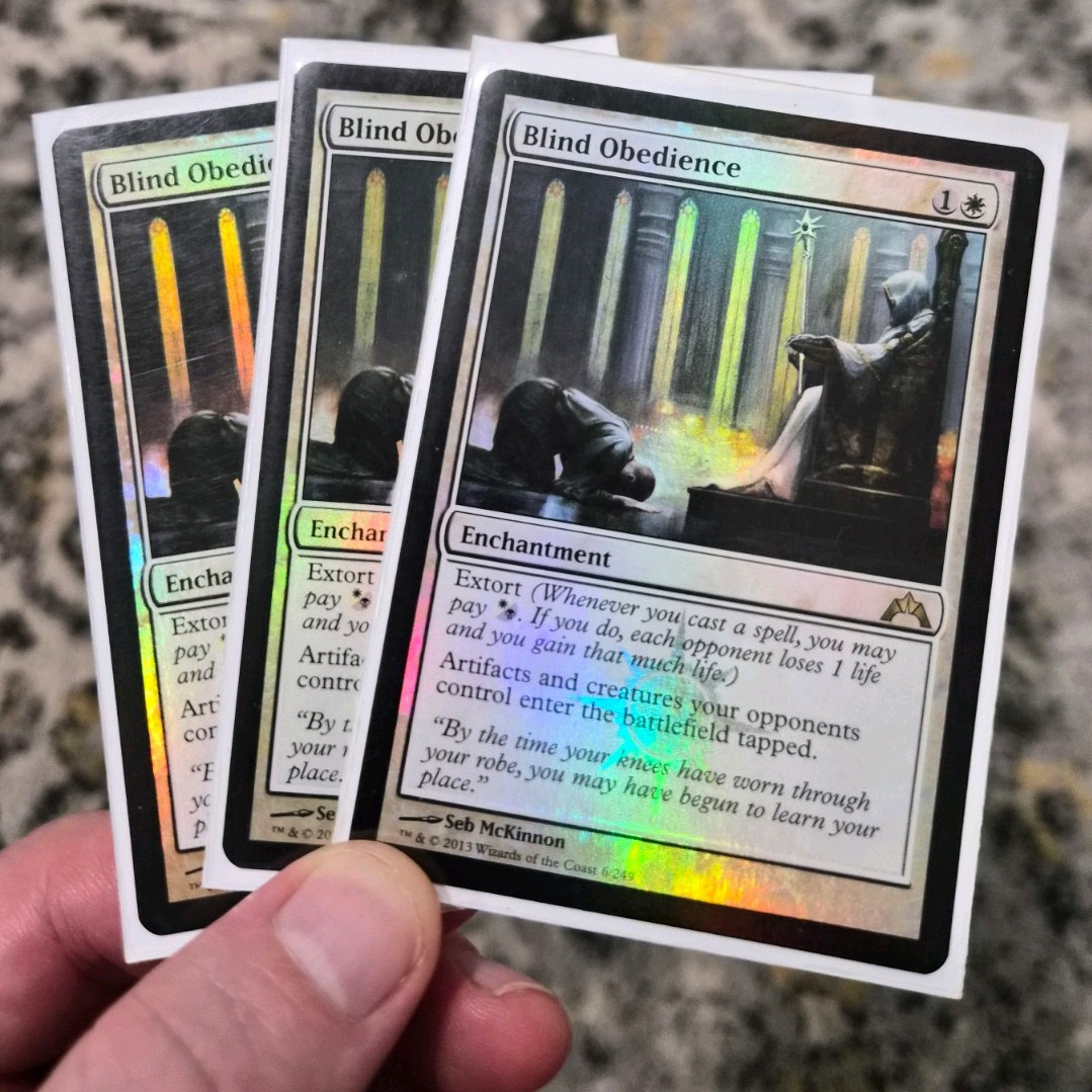 MTG-  Blind Obedience 3X - Gatecrash - FOIL
