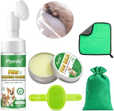 Dog Paw Cleaner - No-Rinse Pet Paw Cleanser for Dogs, Repairs Dry Cracked Paws, 