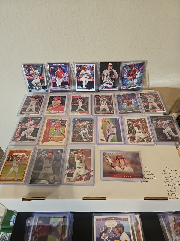 36 Card Angels Lot Featuring Shohei Ohtani,  Mike Trout, Nolan Ryan