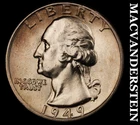 1949 Silver Washington Quarter - Choice Gem Brilliant Uncirculated++++  #M9479