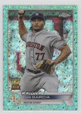 2022 Topps Chrome Aqua Mini-Diamond Refractor 158/199 Luis Garcia #12 16m2