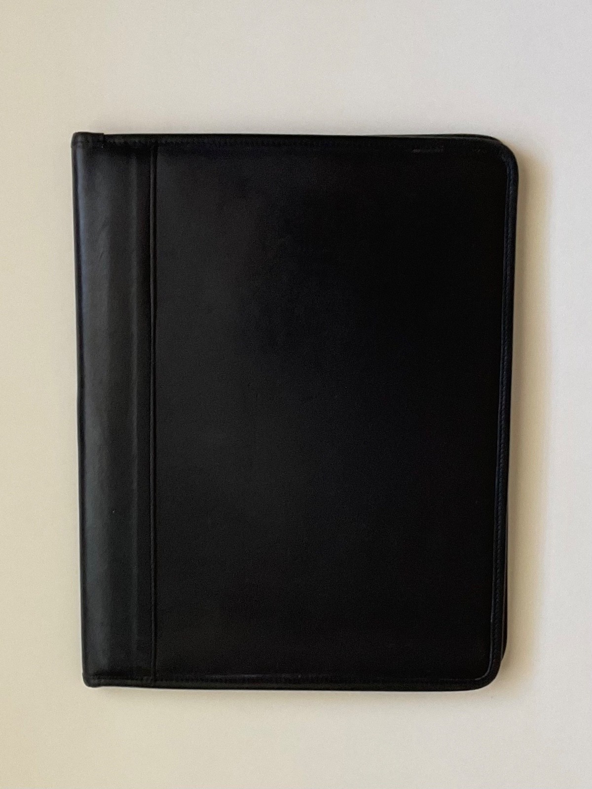 Vintage Coach Padfolio Folder Binder  Pad Black  Leather thumbnail 2