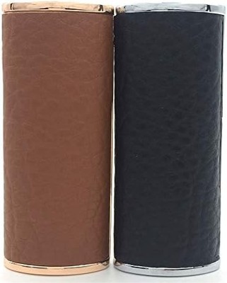 2PCS Set Metal Leather Lighter Case Cover Holder for BIC Full Size Lighter J6