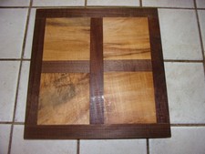 DECORATIVE CHARCUTERIE CUTTING BOARD SOLID WALNUT SPALTED MAPLE THANKSGIVING