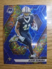 2025 Panini Mosaic Alvin Kamara Blue Scope #188 New Orleans Saints