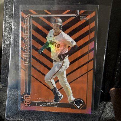 2025 Topps Update Series - Wilmer Flores #US160 Holiday Orange & Black Foil