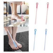 Toe Gap Cleaning Brush, Lotion , Silicone ,Soft with Long Handle Dead Skin