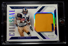 2018 National Treasures Colossal Marshall Faulk Non-Auto, SP 01/25
