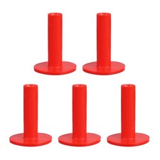 5 Pcs 3.27" Rubber Golf Tees Tall Practice Training Driving Range Red