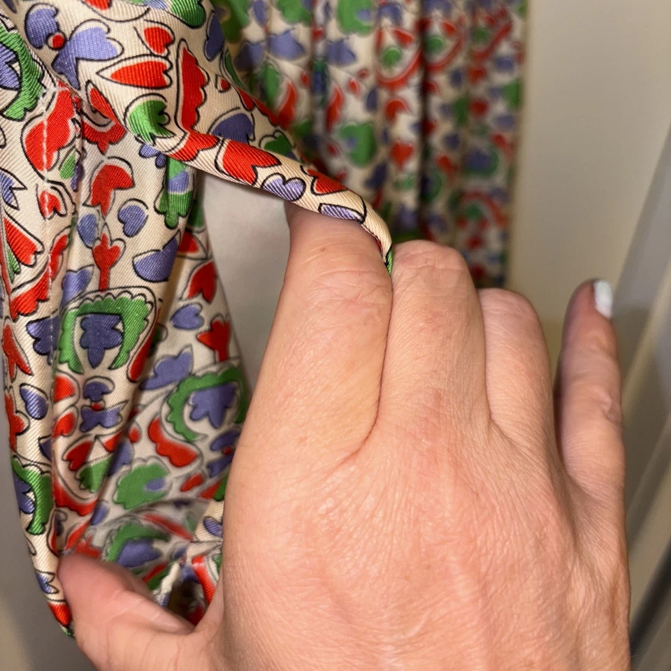 Pantalón de pijama estampado de seda Tory Burch Legacy Paisley talla 2- NUEVO CON ETIQUETAS Lindos pantalones Foto 4 de 4