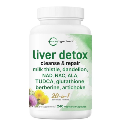 #ad Advanced Herbal Liver Support Complex 20 in 1 Vegan Formula 240 Capsules $15.99