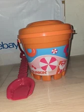 2025 Dunkin Donuts Bucket. "sandcastle"  w/ small mini shovel Plus Lid New 