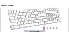 Wireless Bluetooth USB Keyboard White
