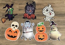7pcs Halloween Yard Signs Decorations 14in - A0191