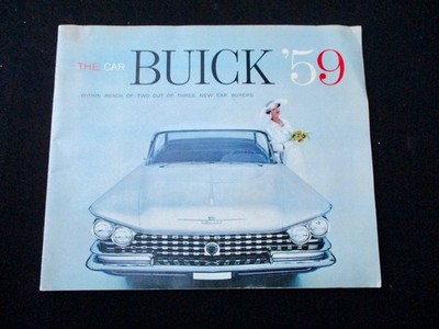 1959 Buick Invicta Electra LeSabre Prospekt Englisch 32x27cm 32S 889 brochure
