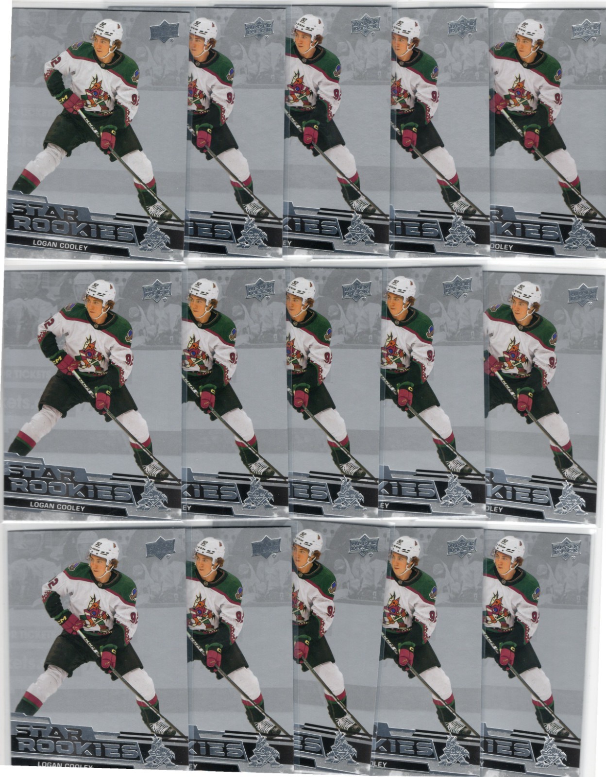 23-24 UD STAR ROOKIES ( 15 CARD ) LOGAN COOLEY