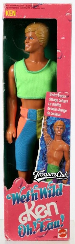 Foreign Wet 'N Wild - Oh Eau Ken Doll - 4104 NRFB Excellent Condition 1989
