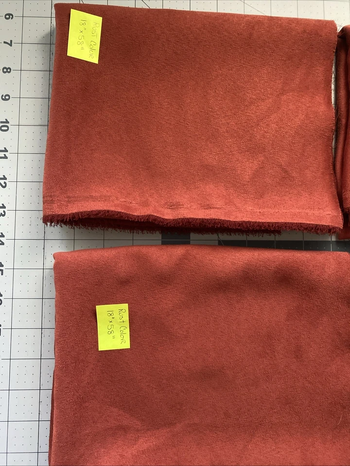 5 Pieces of Faux Suede Fabric Micro Suede for Crafts Sewing .5 yd - 1.3 yd each - Image 3 of 4