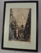 Original Alonzo C. Webb Paris Etching "Le Fântome"