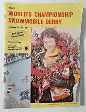 Vintage 1983 World's Championship Snowmobile Derby Program - Jacques Villeneuve