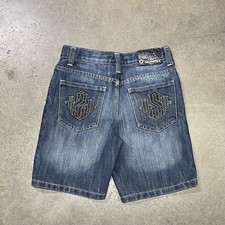 VTG Southpole Shorts Youth 24x7 Blue Denim Jorts Baggy Skater Y2K Boys