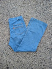Vintage 1970's Levi's For Him Orange Tab 43406-0715 Size 34 28