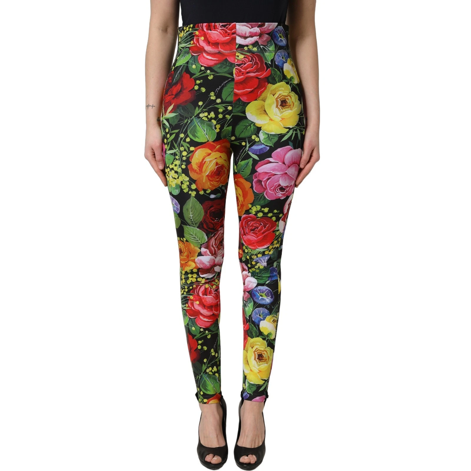 DOLCE & GABBANA Pants Multicolor Floral Stretch Jersey Leggings s. IT42/US8/M
Opens in a new window