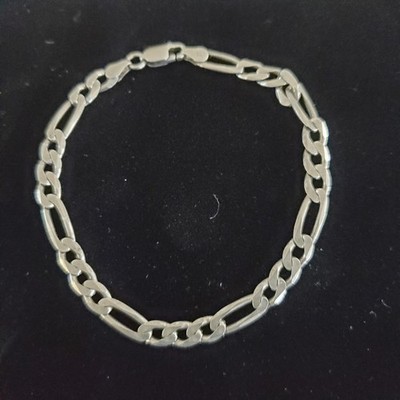 OTC International Italy Sterling Silver Chain Link Bracelet 925 8g Length 8 
