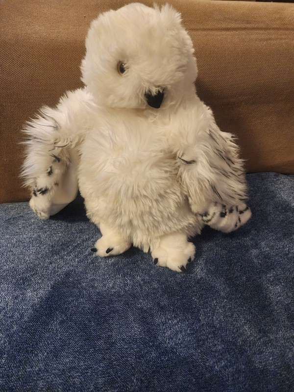 Hedwig Owl Harry Potter Puppet Plush Turning Head Sound Universal Wizarding Worl