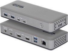 StarTech USB-C Docking Station Dual 4K 60Hz HDMI MST 100W 1GbE Driverless 