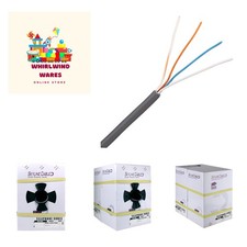 Skyline Solid 4-Conductor Round Phone Wire Gray / 1000ft Reel-in Box