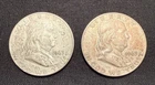 1963 D-Franklin Half Dollars-90% Silver-(Lot Of 2 Coins)