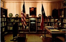 Postcard Audie Murphy Room, Public Library, Greenville Texas
