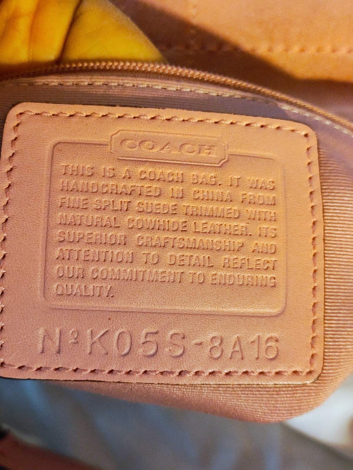 Coach Suede Leather Hobo Shoulder Bag Pink Tassel Hang Tag 14x11 TLC thumbnail 9