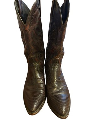 Dan Post Boots Black Cherry Lizard 2352 9D US