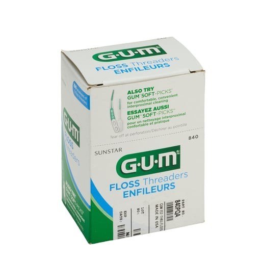 Sunstar Thread Sunstar GUM Eez-Thru Floss Threaders - 100 Envelopes, 5 Threaders ...