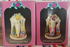 EASTER Bunny Corners Family Village Bakery Deli & Hutch Soda Shop