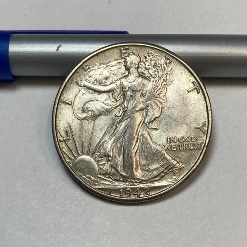 1942-D Walking Liberty Half Dollar Choice Original AU++