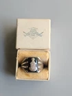 antique KAPPA SIGMA Fraternity Sterling Silver Signet Fraternal Ring IN BOX 11