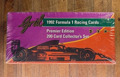 1992 Grid Formula 1 Racing Cards Premier Edition 200 Card Collector's Set SEALED