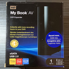WD My Book AV 1TB External HDD 3.5in eSATA USB 2.0 7200RPM Black
